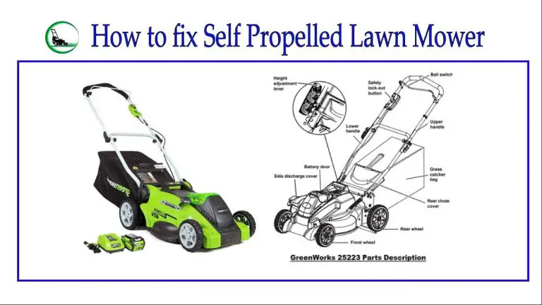 How to fix self propelled lawn mower