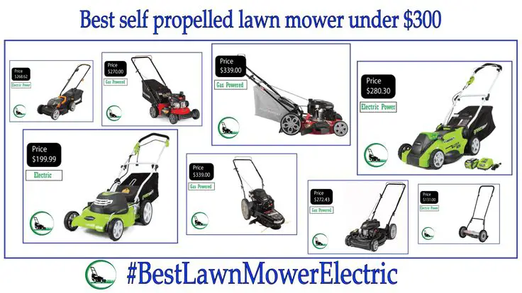 Best Self Propelled lawn mower under 300
